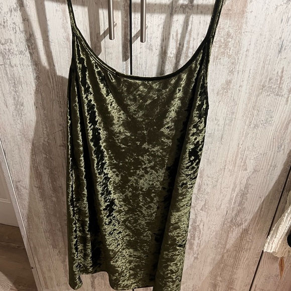 Little High Little Low Liv Velvet Mini Dress in colour Muck - Picture 1 of 5